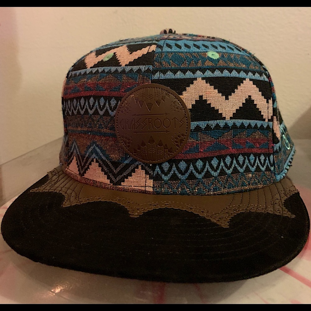 Grassroots Wingtip Native Sunset Fitted - 8 1/4 / Fitted hat